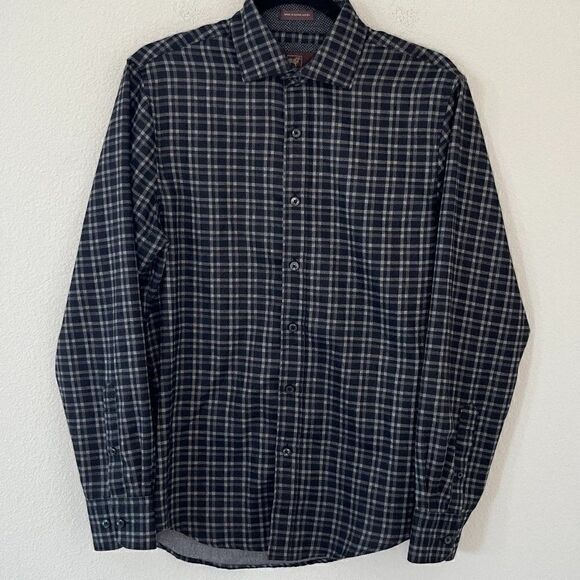 James Tattersall London Men's Long Sleeve Button Down Flannel Shirt Size Small - Picture 4 of 12
